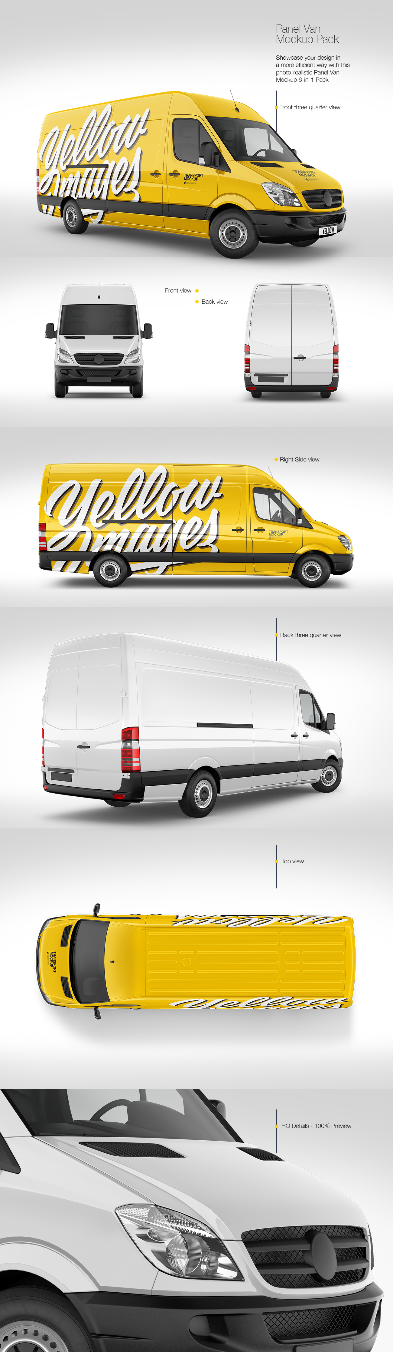 Panel Van Mockup Pack Panel Van Mockup Pack