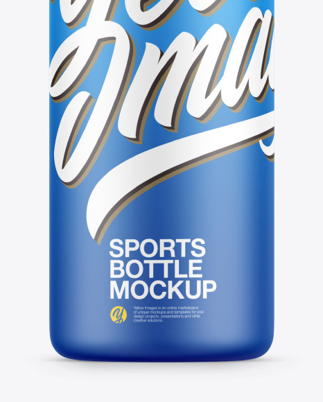 Matte Sports Bottle Mockup