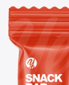 Glossy Snack Bar Mockup