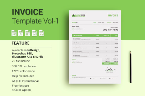 Invoice Template - Creative Store