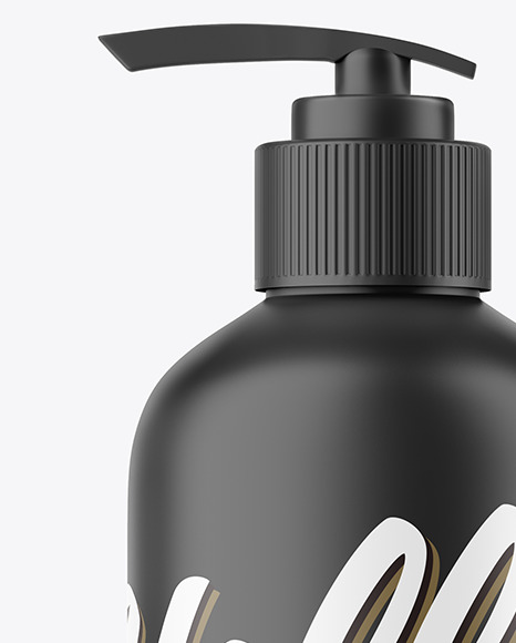 Matte Pump Bottle Mockup