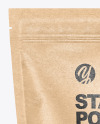 Kraft Paper Stand-up Pouch Mockup