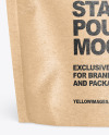 Kraft Paper Stand-up Pouch Mockup