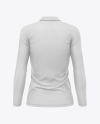 Women's Long Sleeve Polo Shirt Mockup