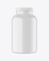 Glossy Plastic Jar Mockup