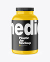 Glossy Plastic Jar Mockup