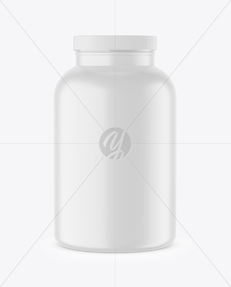 Matte Plastic Jar Mockup