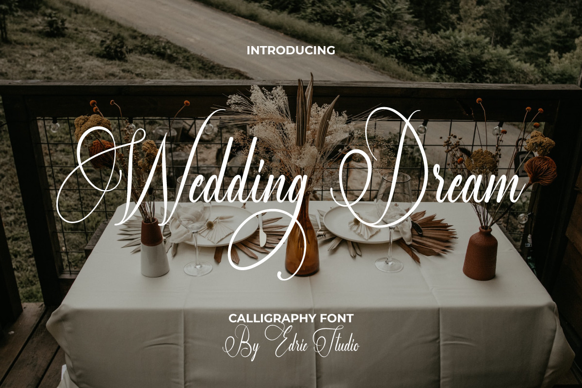 Wedding Dream Calligraphy Font Wedding Dream Calligraphy Font