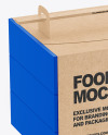 Paper Food Box with Sticks Mockup