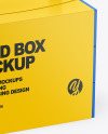 Paper Food Box with Sticks Mockup