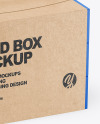 Paper Food Box with Sticks Mockup