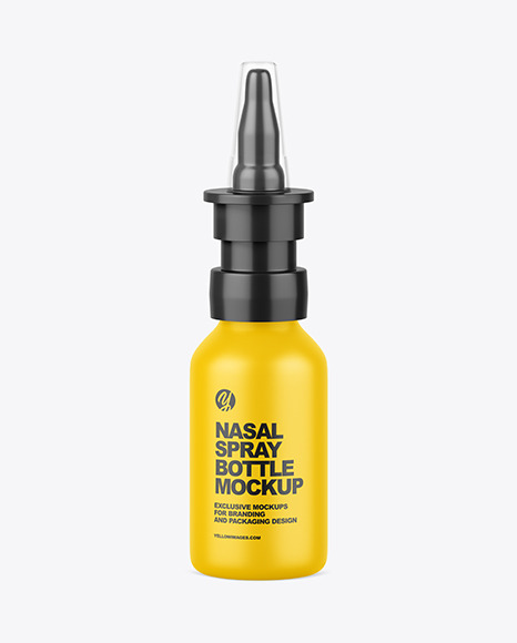 Nasal Spray Bottle Mockup - Mist spray bottle mockup