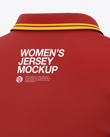 Women's Long Sleeve Polo Shirt Mockup