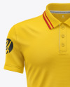 Men's Short Sleeve Polo Shirt Mockup