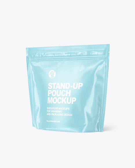 Glossy Stand-up Pouch Mockup