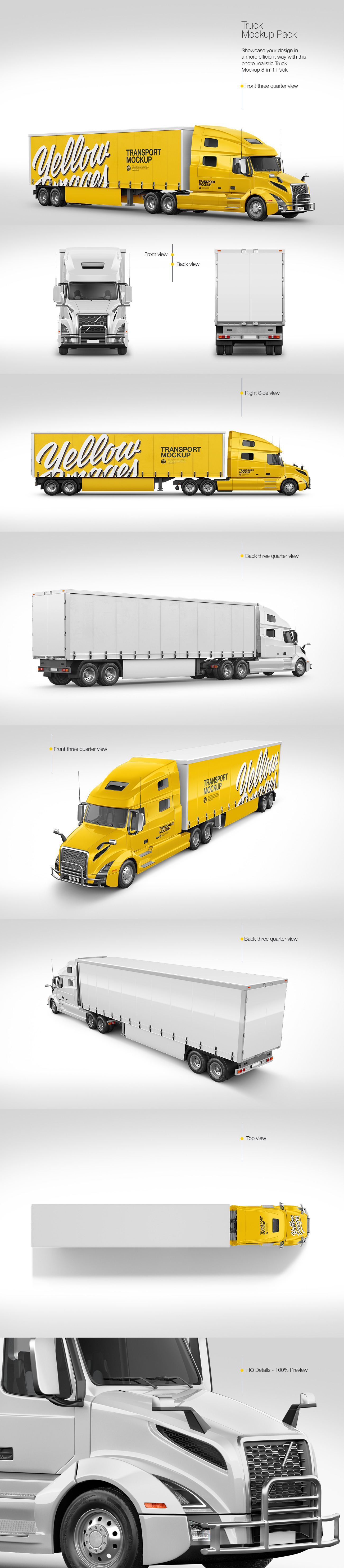 Box Truck Mockup Pack Box Truck Mockup Pack