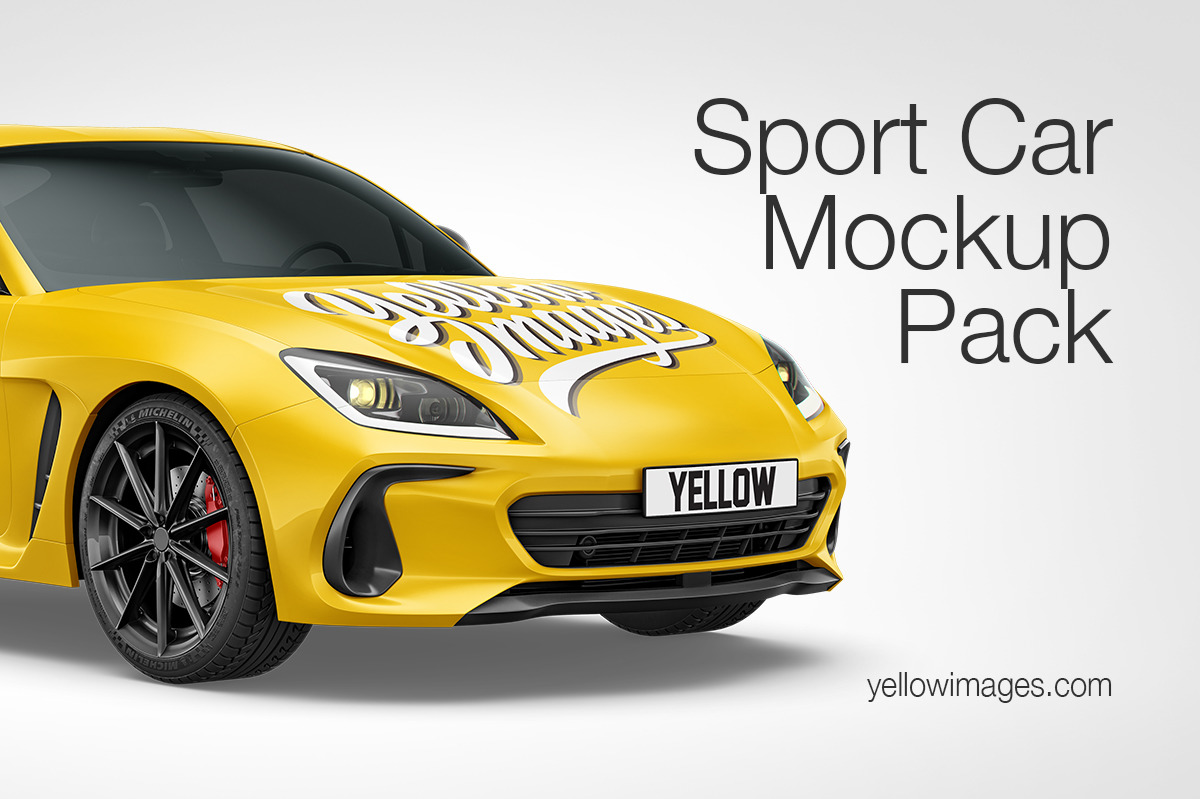 Sport Car Mockup - Pack Sport Car Mockup - Pack