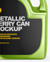 Metallic Jerry Can Mockup