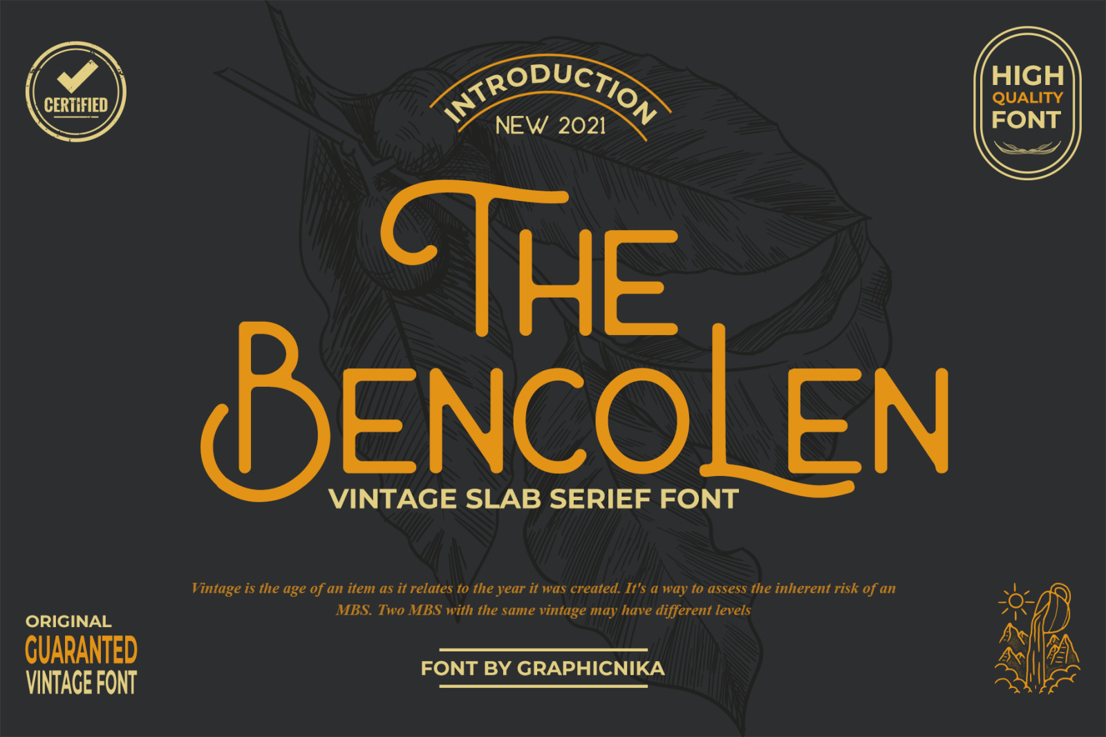 The Bencolen | Vintage Font The Bencolen | Vintage Font