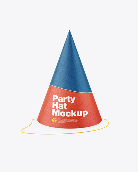 Kraft Party Hat Mockup