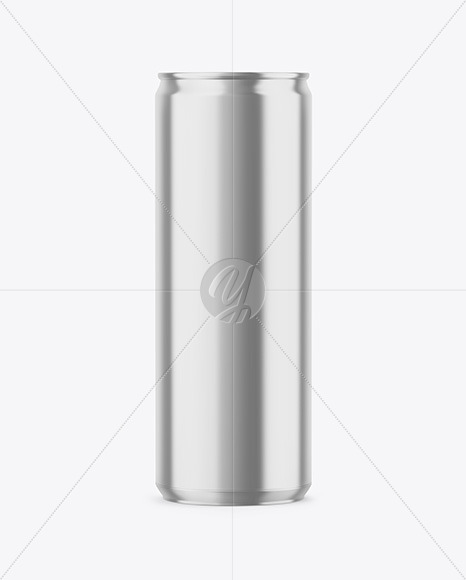 355ml Glossy Metallic Drink Can Mockup