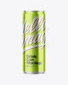 355ml Glossy Metallic Drink Can Mockup