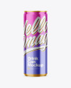 355ml Glossy Metallic Drink Can Mockup