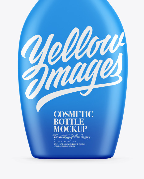 Plastic Shampoo Bottle Mockup