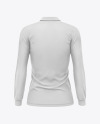Women's Long Sleeve Polo Shirt Mockup