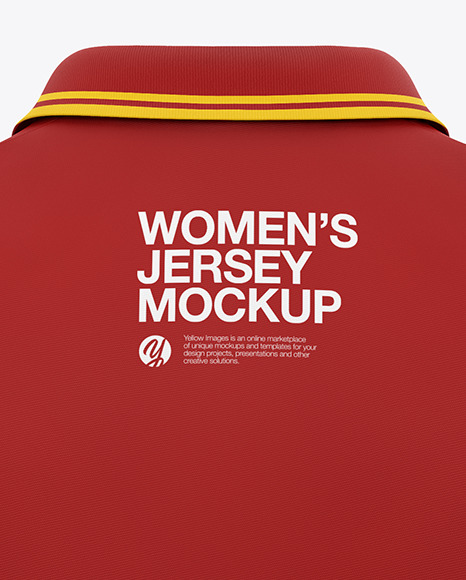 Women's Long Sleeve Polo Shirt Mockup