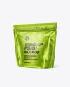 Metallic Stand-up Pouch Mockup