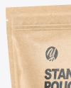 Kraft Paper Stand-up Pouch Mockup