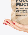 Kraft Paper Stand-up Pouch in a Hand Mockup