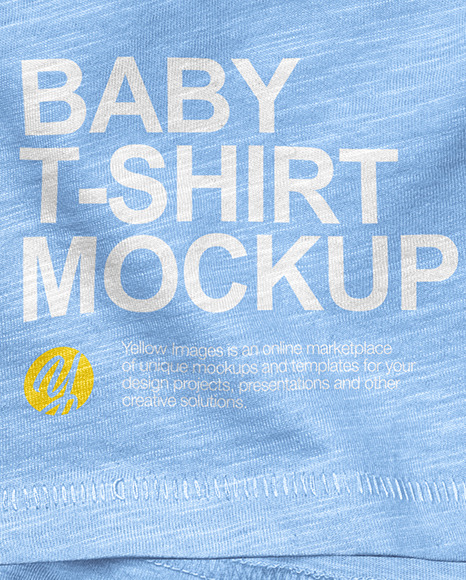 Baby Melange T-Shirt Mockup