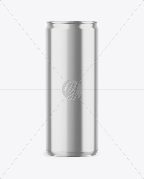 330ml Glossy Metallic Drink Can Mockup