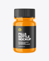 Glossy Pills Bottle Mockup