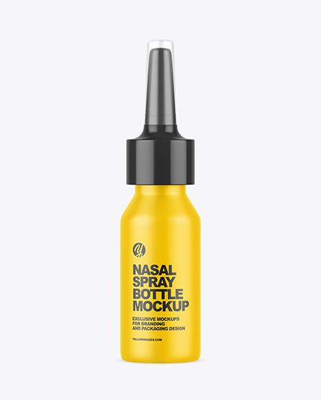 Plastic Nasal Spray Bottle Mockup