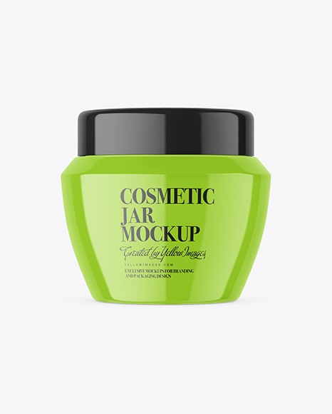 Closed Cosmetic Jar Mockup