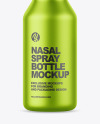 Metallic Nasal Spray Bottle Mockup Metallic Nasal Spray Bottle Mockup