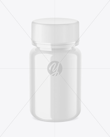 Glossy Pills Bottle Mockup