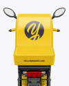 Delivery Scooter Mockup - Back View
