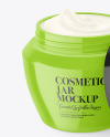 Half Opened Cosmetic Jar Mockup