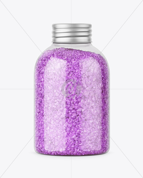 Violet Bath Salt in Jar Mockup