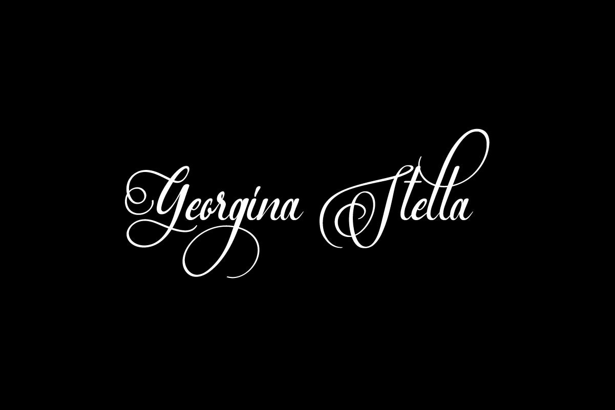 Georgina Stella Calligraphic Font Georgina Stella Calligraphic Font