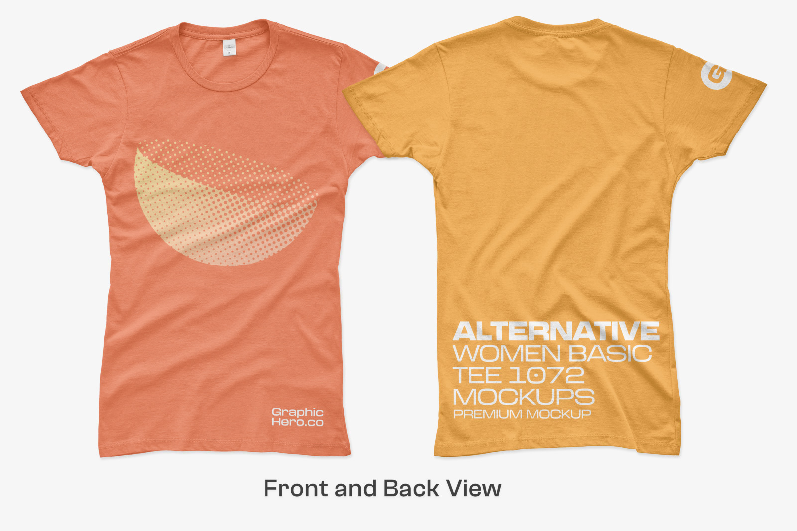 Alternative Women Basic Tee Mockups