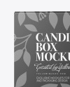 Glossy Candle w/ Textured Box Mockup