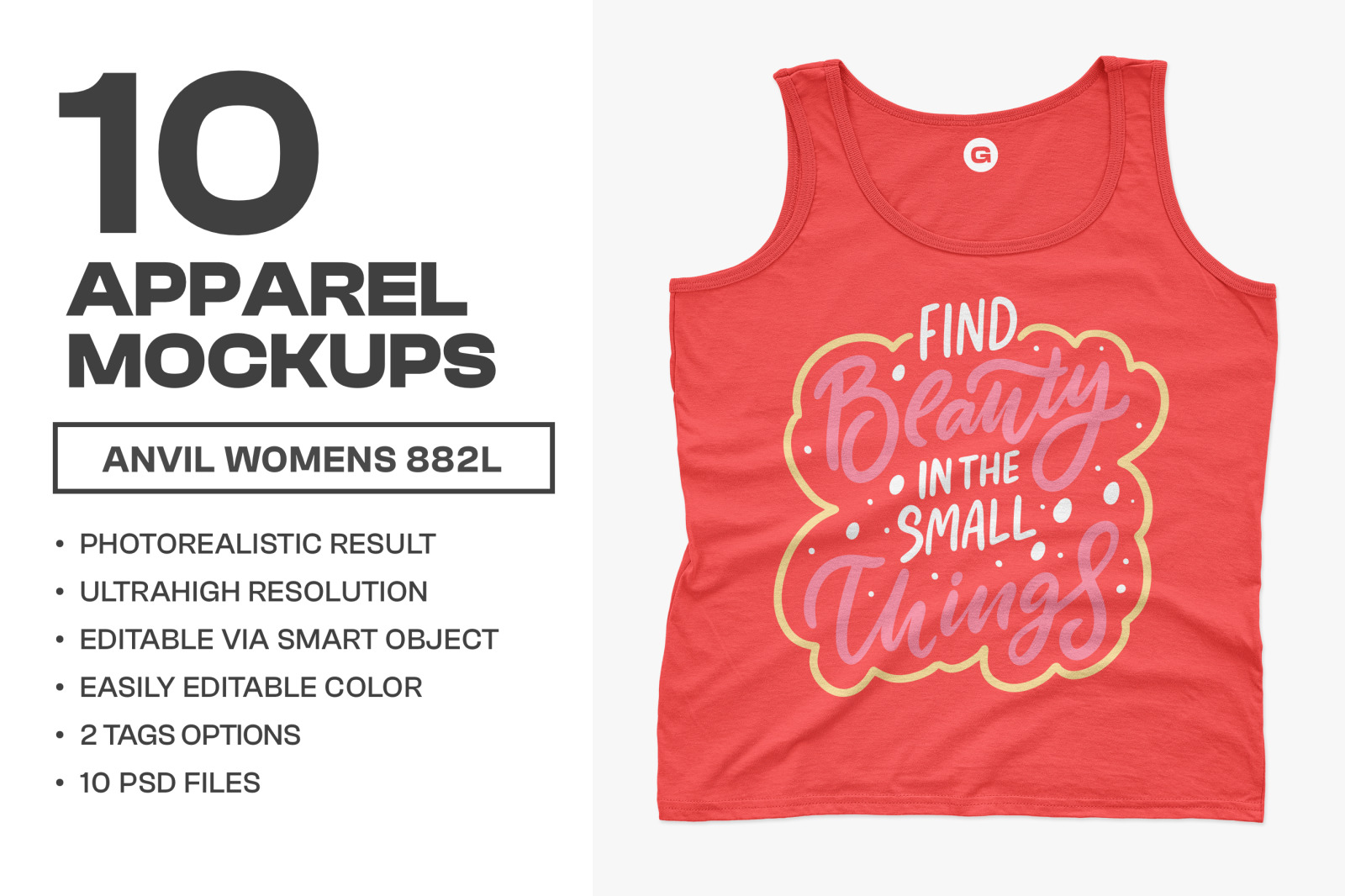 Anvil Womens Tanks 882L Mockups Anvil Womens Tanks 882L Mockups