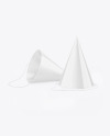 Two Glossy Party Hats Mockup