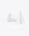 Two Glossy Party Hats Mockup