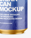 330ml Metallic Drink Can w/ Matte Finish Mockup